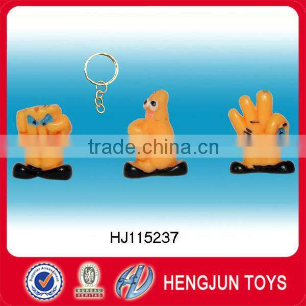 EN71/6P/ASTM funny toy plastic keyring toy animal dinosaur bite