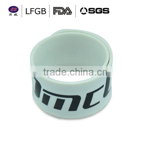 Lover's silicone slap bracelet/fancy silicone slap wristbands /best gifts for lover