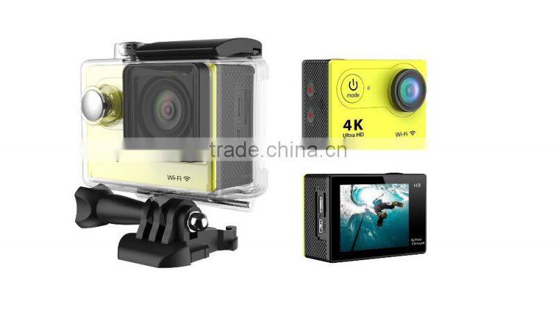 12.0 Megapixels 4K Action Camera Wi-Fi Remote Control sport camera with 170 HD wide-angle lens and support TF card up to 32