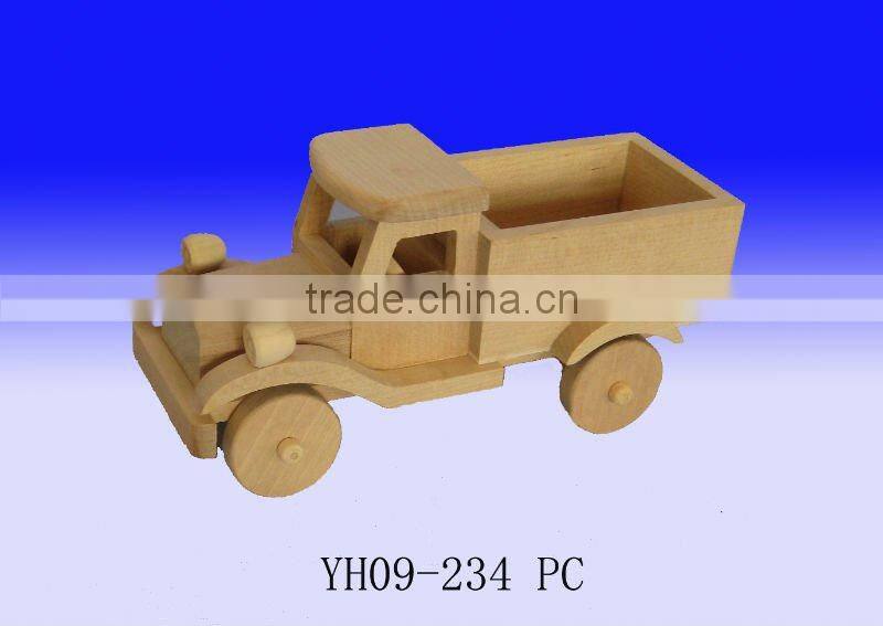 BIRCH WOOD TOY CAR/WOODEN TOY PLANE
