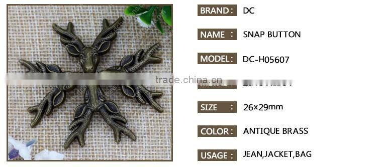 New arrived fashion design metal snap fastener button