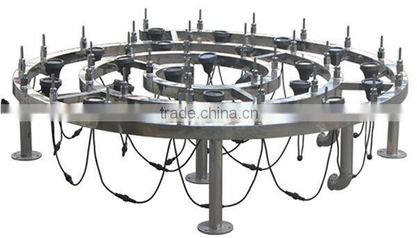 Special design spiral shape LED light outdoor fountain