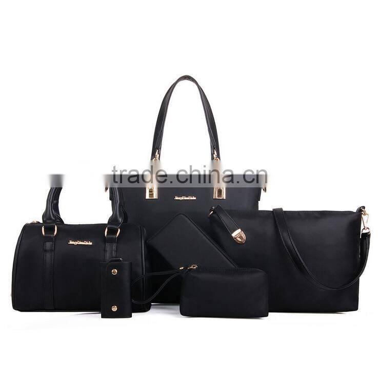 2015 New Style 6pcs Tote Womens Handbag Leather Bag