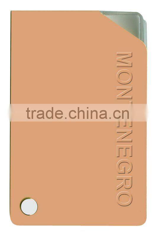 aluminum and pvc business name card holder