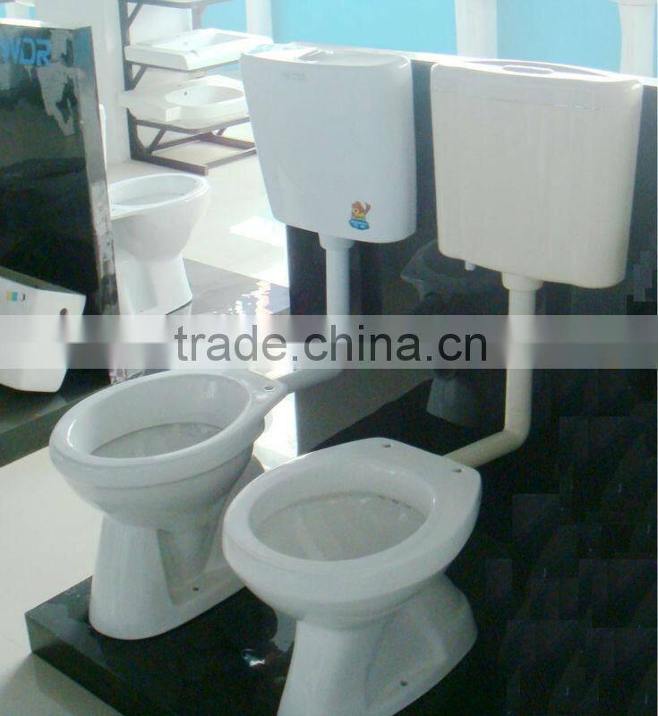 No water tank p-trap 180mm chesp wholesale toilet pots