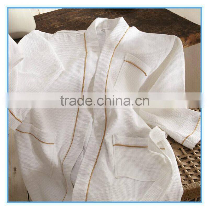 Popular bridal party casual spa waffle robes for women quick-drying bathrobes