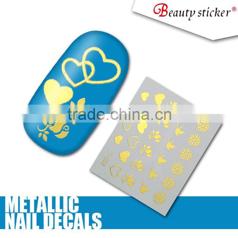 water transfer nail art design custom wholesalae decorative nail decal stickers