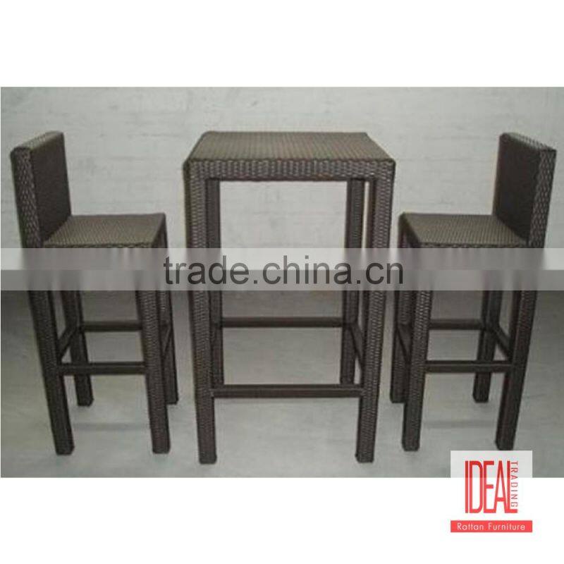 rattan garden furniture glass top dining furniture table and chair cane dining chair