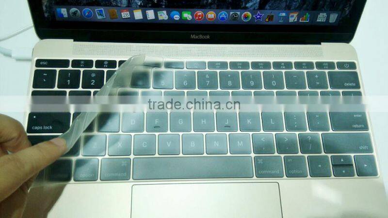 2015 new products TPU keyboard cover for macbook pro 12'