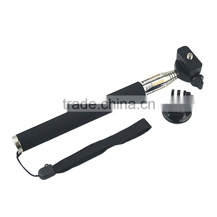 for Gopro Monopole for Gopro, with adapter for GoPro Hero3+/3/2/1, Black, Blue, Pink GP55