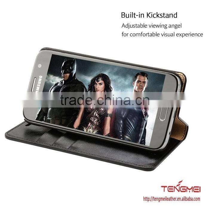 mobile phone cover for Samsung S7, leather case for Samsung Galaxy S7 case