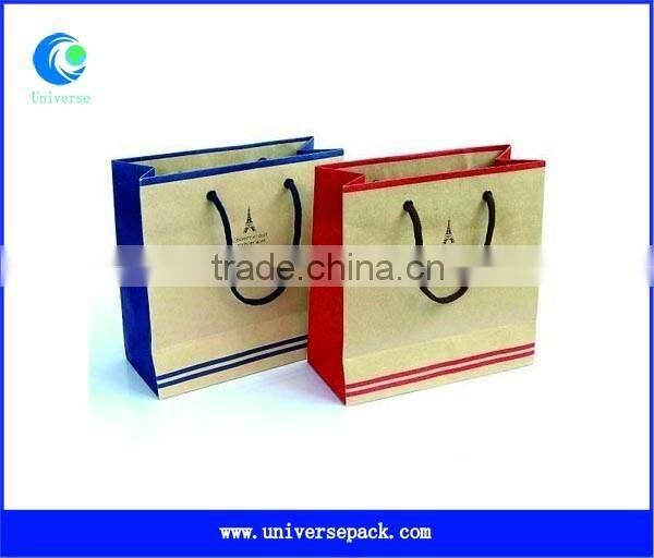 Export Custom Rope Handle Paper Bag Simple Logo Printed Hot Selling Bags