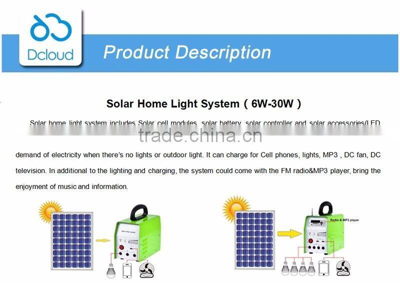 30w daily use product home solar electricity generation system