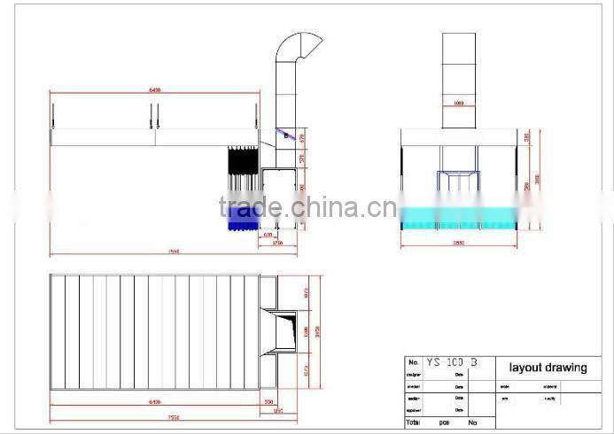 Car spraying booth (CE,2 years warranty time)