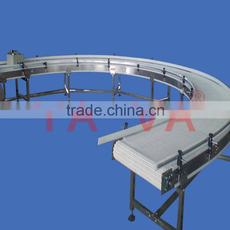180 degree modular conveyor / modular plastic conveyor belt line