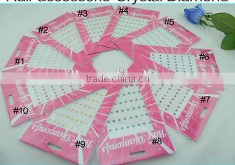 Hot sale crystal hair serum hair crystals hair bling crystal iron in hair crystals wholesale crystal hair accessories