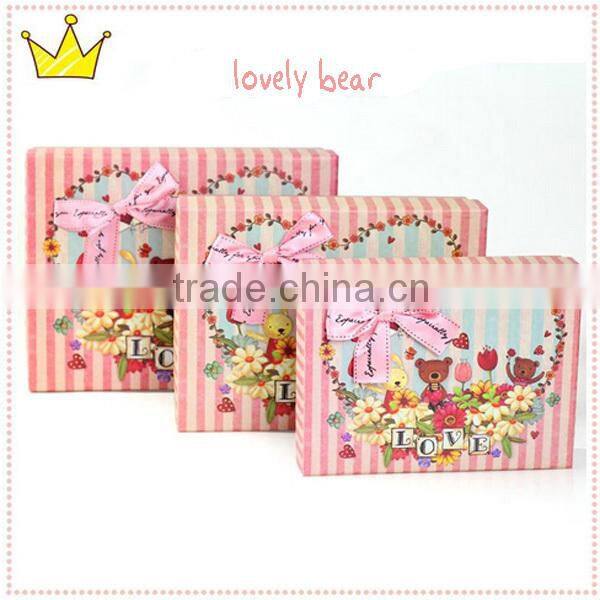 Delicated Cartoon 3pcs Set Gift Box