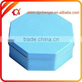 custom metal tin box/round child snacks biscuit candy food tin box