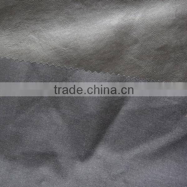 Embossed clothing leather fabric with 100% viscose fabric