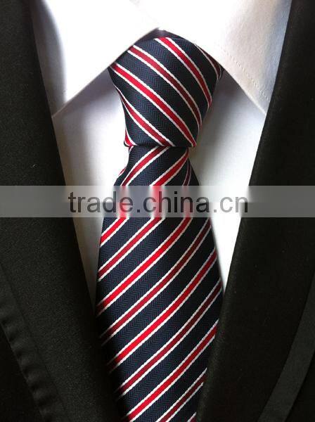 960 Needle small stripes men's fashion polyster neckties