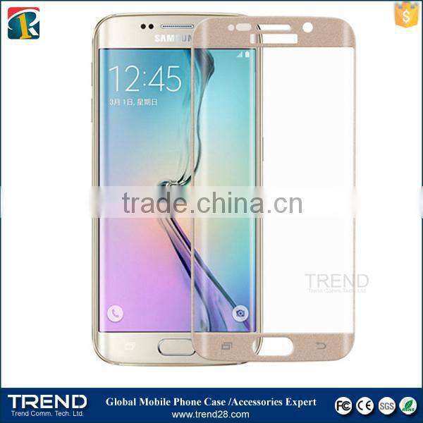 China suppliers hot selling tempered glass screen protector for s6 edge