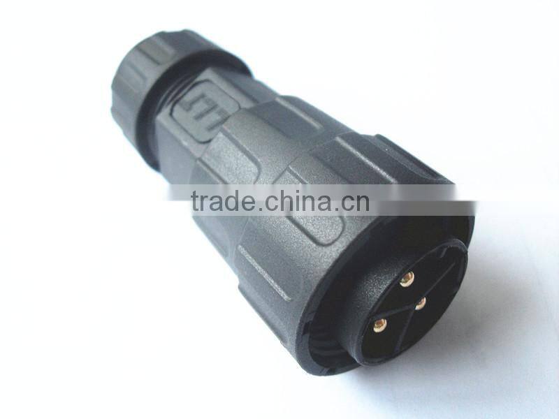 power lighting waterproof connector with 3 pins