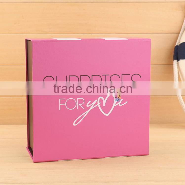 Fashion cardboard paper packaging for girls hat boxes