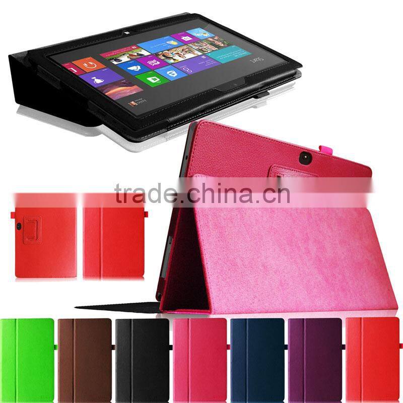 Laptop Book Folio Standing Leather Case For Microsoft Surface RT 10.6 Tablet