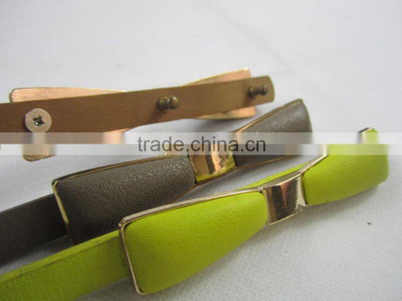 1cm width with nice bowknot design ornament women belt