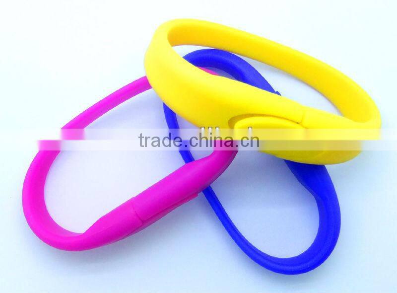 Hot sell silicone usb bracelet real capacity 1GB 2GB 4GB 8GB 16GB