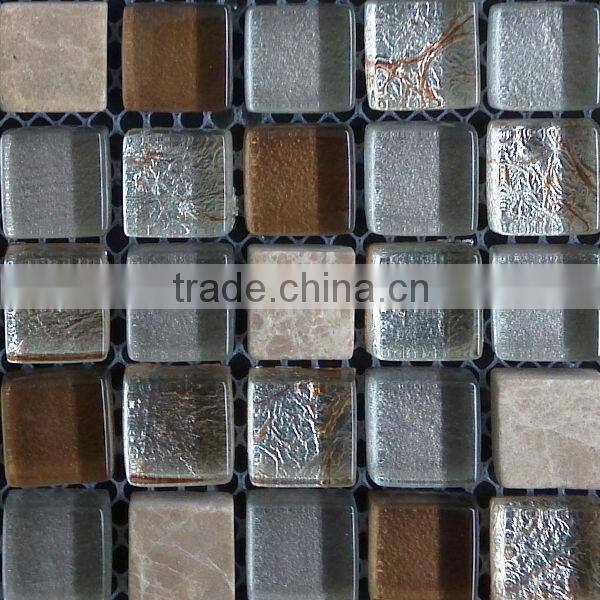 PM15190 Gold foil crystal glass mosaic