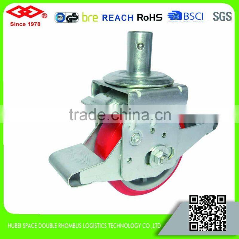 150mm-200mm Scaffold roller bearing caster wheel with brake