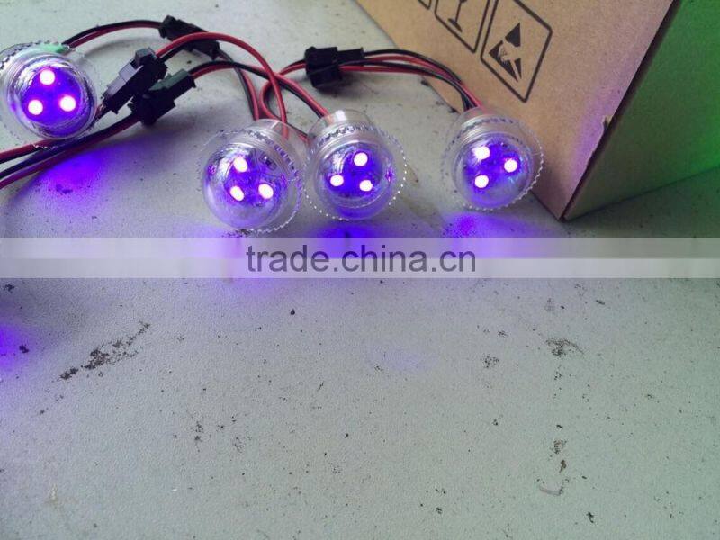 DC12V 26mm Led pixel light with 3 leds RGB ucs1903 pixel light