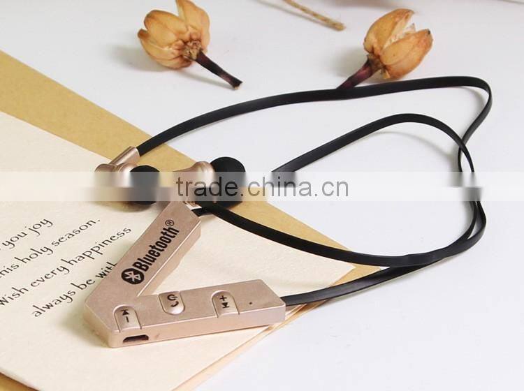 Sport bluetooth headset with autodyne hangers type support music wireless headset