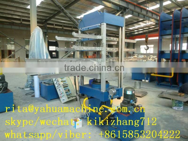 Rubber press for rubber floor tile