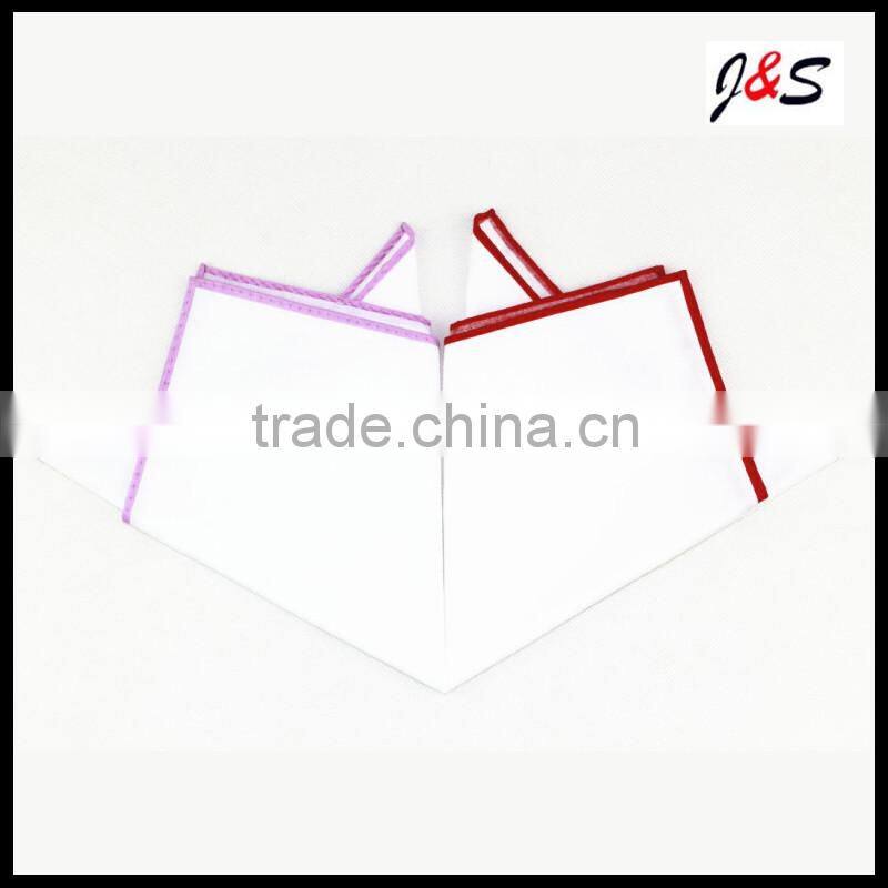 wholesale mens 100% cotton white handkerchief