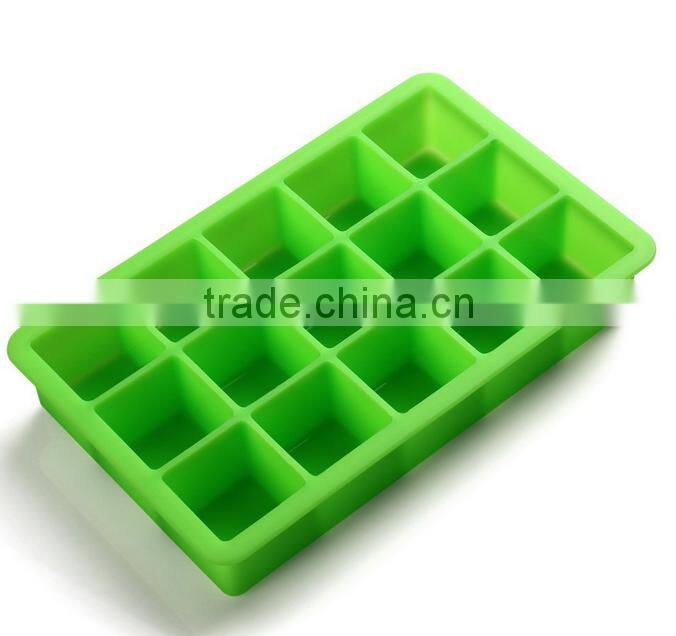 Perfect square shaped 8 holes silicone ice cube tray