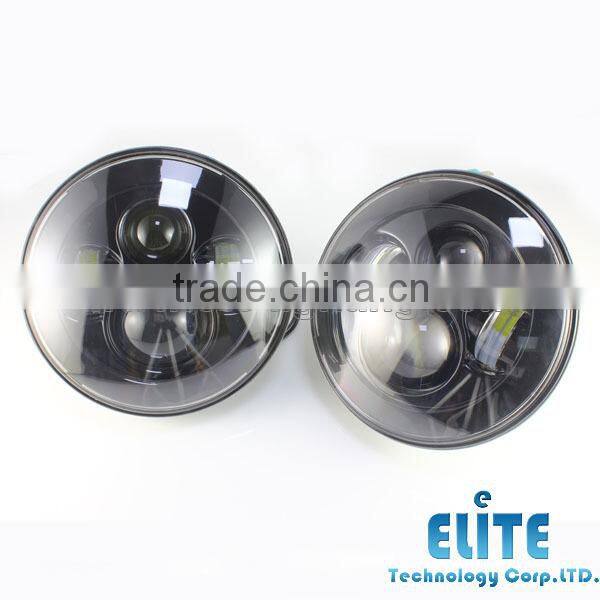 7 inch round led headlight angel eyes 12V 24V