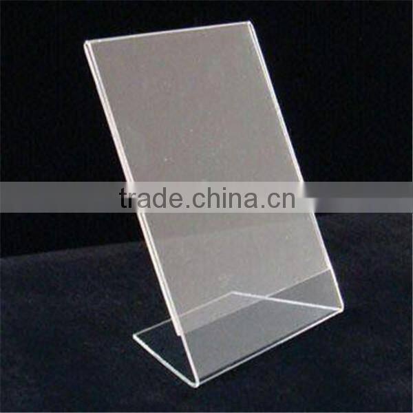 High transparent top acrylic tent card holder from China