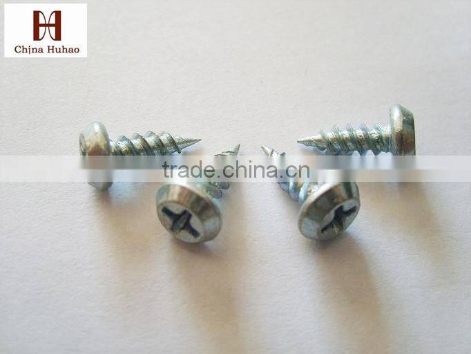 carbon steel white znic philiips pan framing head self tapping screw