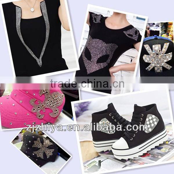 wholesale 2016 Custom Skull theme rhinestone transfer for Clothing