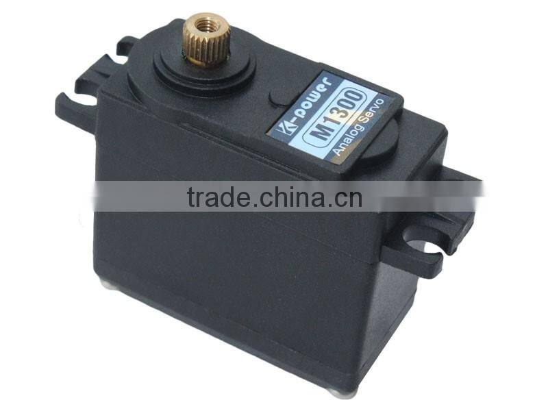K-power M1300 DC motor metal gear Analog RC servo 14.5KG@6v 0.13sec