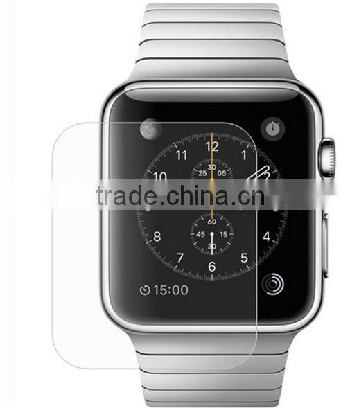 2.5D round edge anti-scratch screen protector for apple watch 42mm ,tempered glass screen protector for apple watch