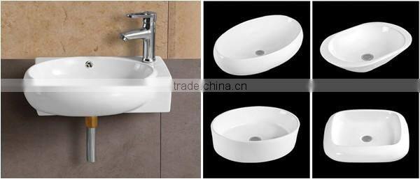 Modular European style wood rotating bathroom mirror cabinet