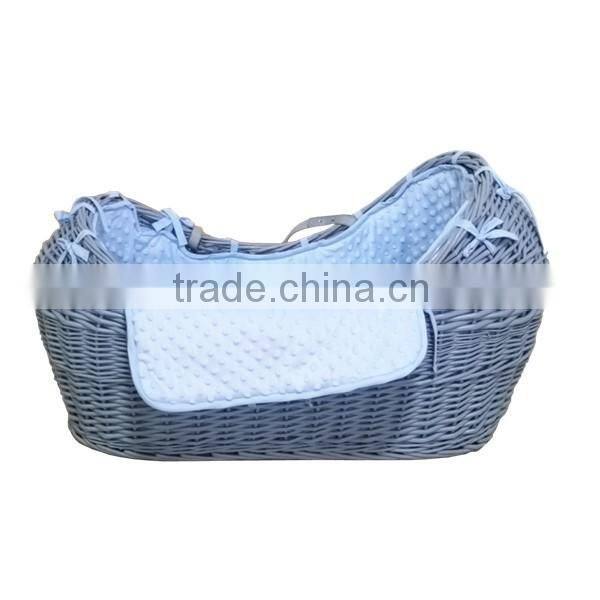 Silver Pod Baby Moses Basket