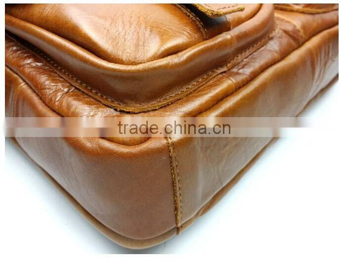 Boshiho vintage cow hide purses and handbags 2016 leather luxury man bag