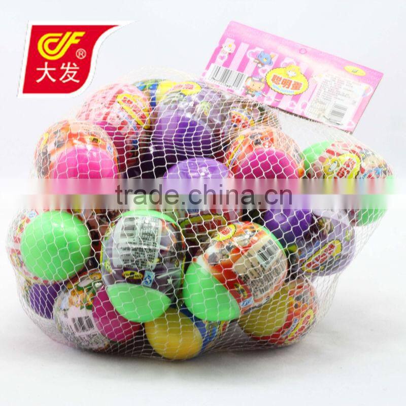egg toy with surprise toy candy for children