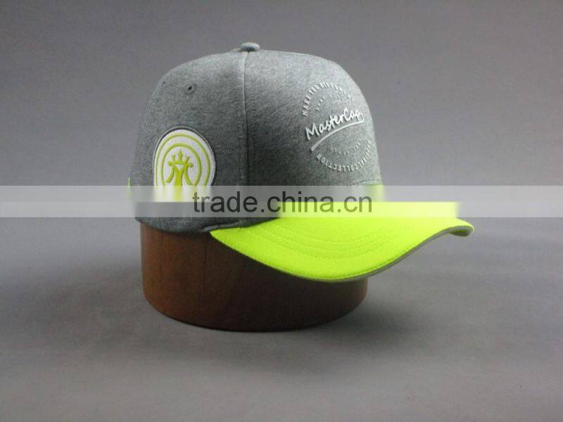 Custom high quality 6-panel knitted Baseball cap with thin embossed