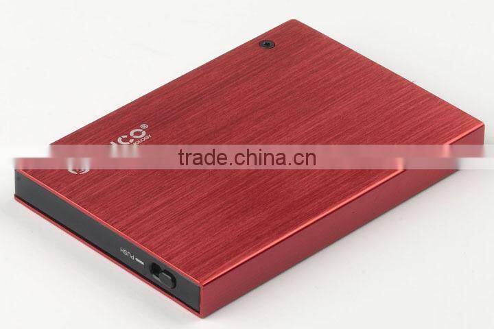 2.5" Portable HDD Enclosure with data write protected function and tool free(Aluminum Alloy)