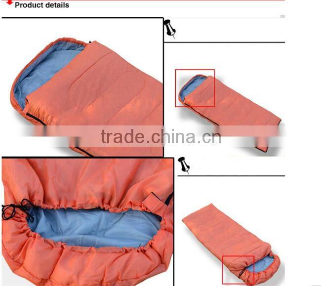 Adult Sleeping Bag Thermal Autumn Winter Envelope Hooded Outdoor Travel Camping Water Resistant Thick Sleeping Bag